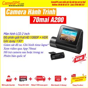 70MAI A200 Camera Hành Trình Quốc Dân (Bản quốc tế) Trước + Sau