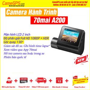 70MAI A200 Camera Hành Trình Quốc Dân (Bản quốc tế) Chỉ trước