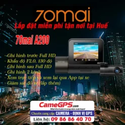 Camera Hành Trình 70mai A200 Chính Hãng Giá Tốt | Ghi Hình Full HD, Camera Trước Sau Tại Huế