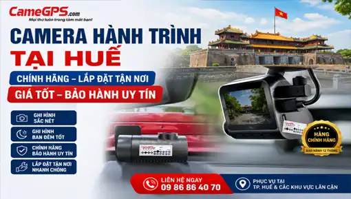 Camera hành trình tại Huế chính hãng lắp đặt tại CameGPS