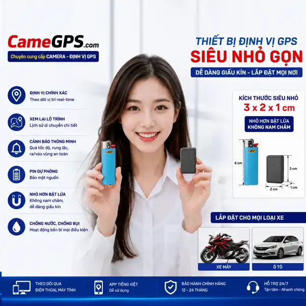 Thiết bị định vị không dây tại Huế nhỏ gọn dễ lắp đặt