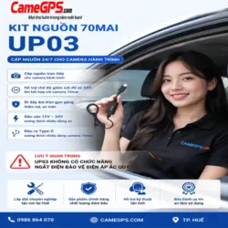 Kit Nguồn 70mai UP03 Chính Hãng – Kích Hoạt Parking Mode 24H