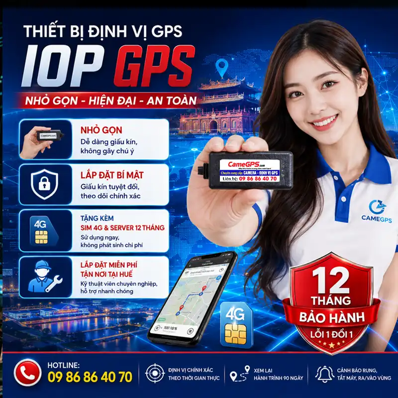 Thiết Bị Định Vị IOP EV04 4G – Định Vị Xe Máy, Ô Tô Tại Huế
