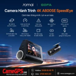70mai A800SE SpeedEye camera hành trình 4K cảnh báo biển báo giao thông Việt Nam