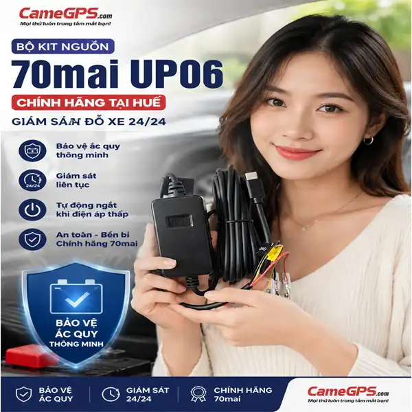 Bộ Kit Nguồn 70mai UP06 Chính Hãng Tại Huế | Giám Sát Đỗ Xe 24/24