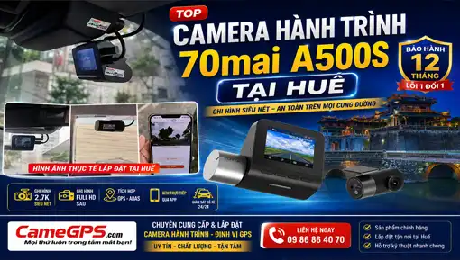 Camera Hành Trình 70mai A500S Tại Huế – GPS, Ghi Hình 1944P, Giá Tốt