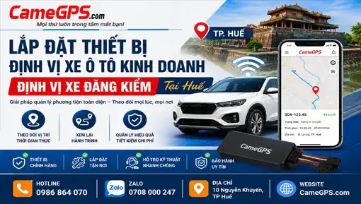 Lắp đặt thiết bị định vị xe ô tô kinh doanh tại Huế