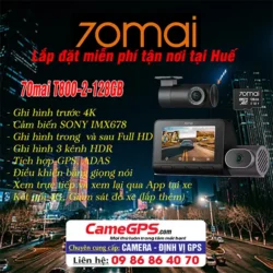 Camera hành trình 70mai T800-2 128GB lắp đặt tại Huế